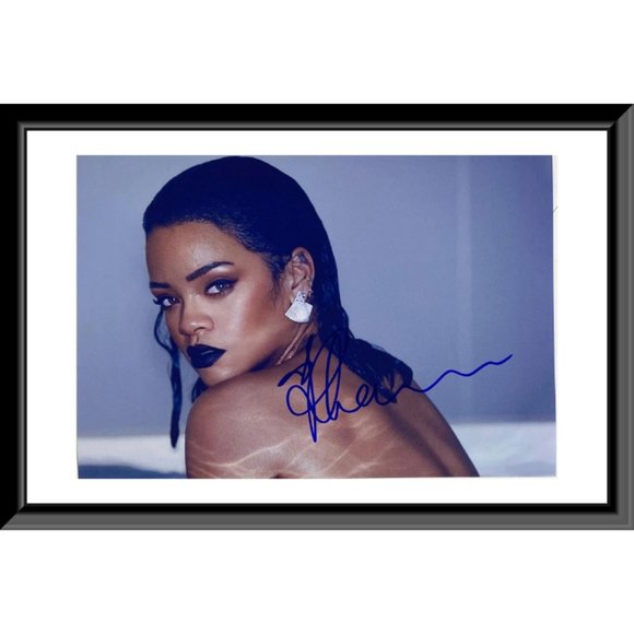 Rihanna signed photo